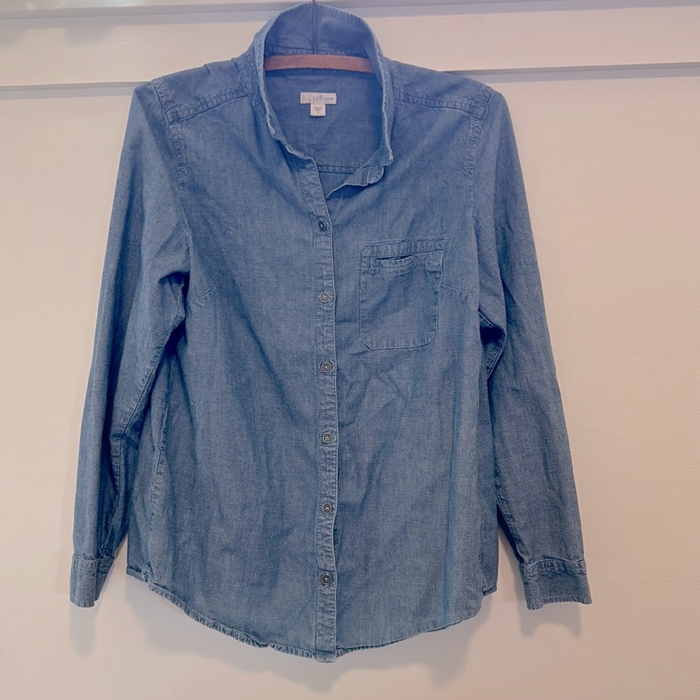 JJill denim button down. Like new!